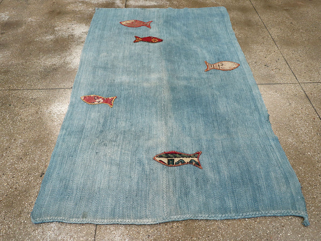 Contemporary Turkish Kilim Accent Rug, No.33272 - Galerie Shabab