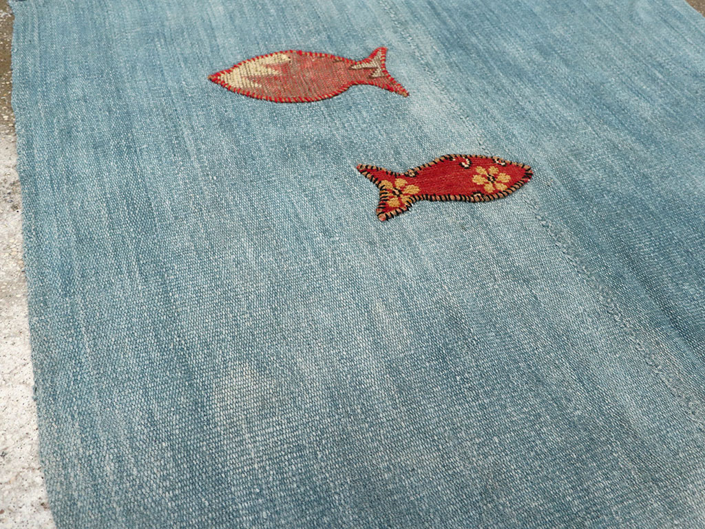 Contemporary Turkish Kilim Accent Rug, No.33272 - Galerie Shabab