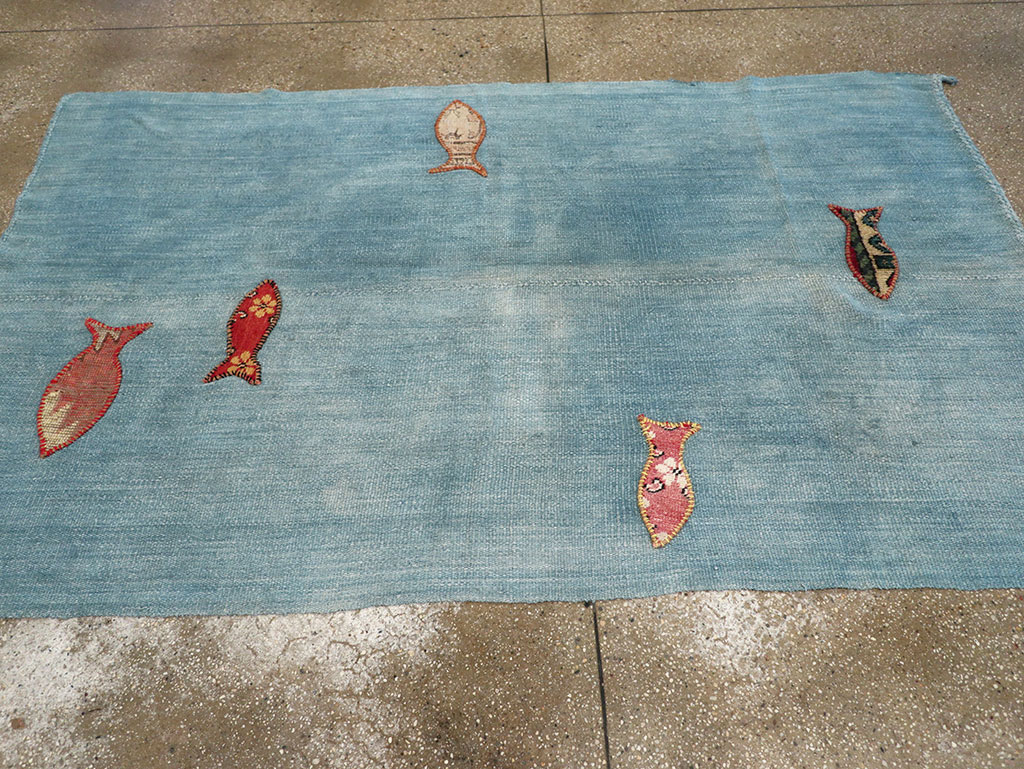 Contemporary Turkish Kilim Accent Rug, No.33272 - Galerie Shabab