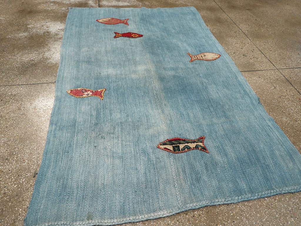 Contemporary Turkish Kilim Accent Rug, No.33272 - Galerie Shabab