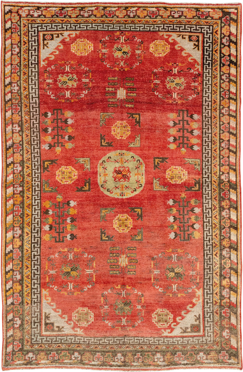 Antique East Turkestan Khotan Accent Rug, No.33282 - Galerie Shabab