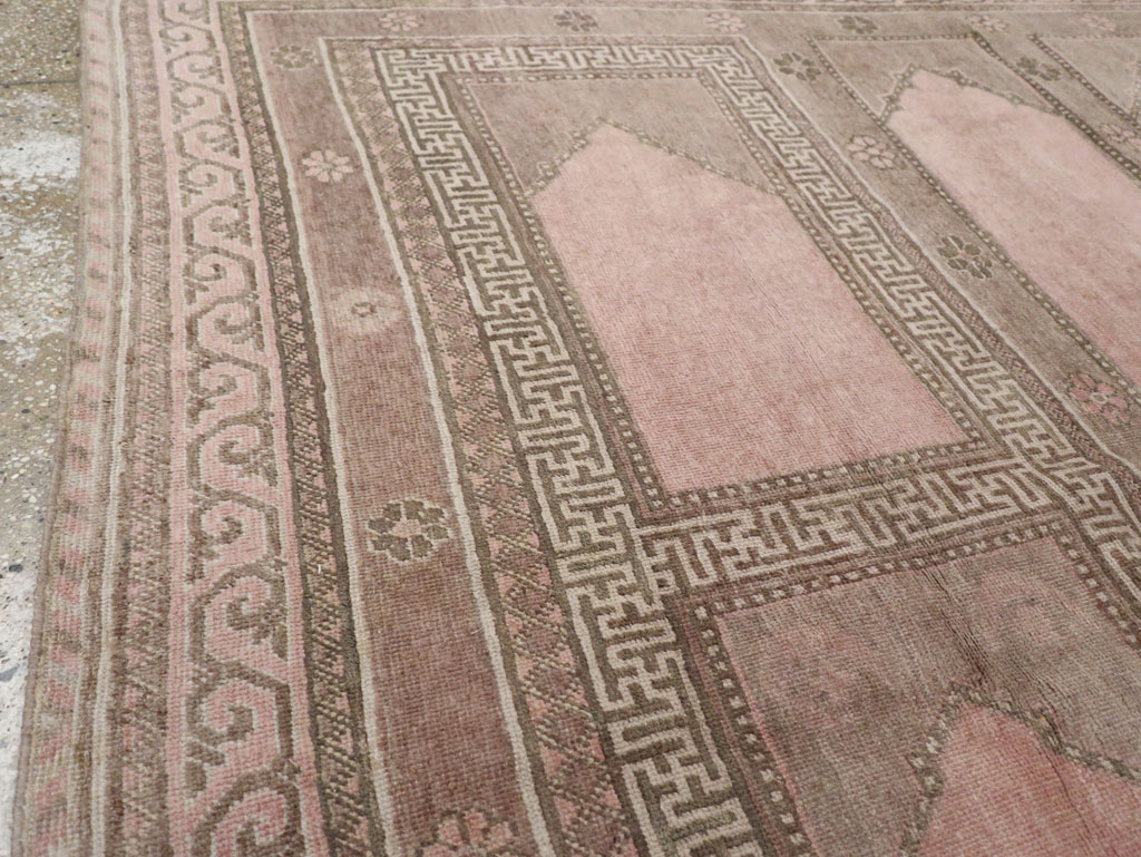 Vintage East Turkestan Khotan Square Accent Carpet, No.33284 - Galerie Shabab
