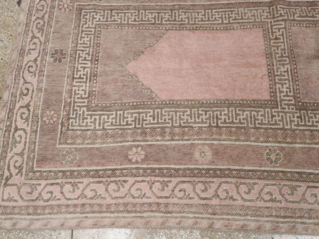 Vintage East Turkestan Khotan Square Accent Carpet, No.33284 - Galerie Shabab