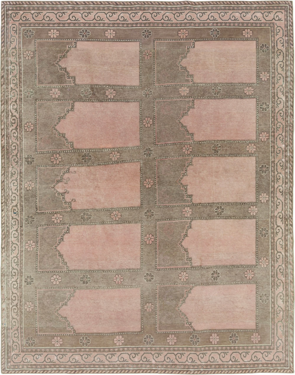 Vintage East Turkestan Khotan Accent Carpet, No.33285 - Galerie Shabab