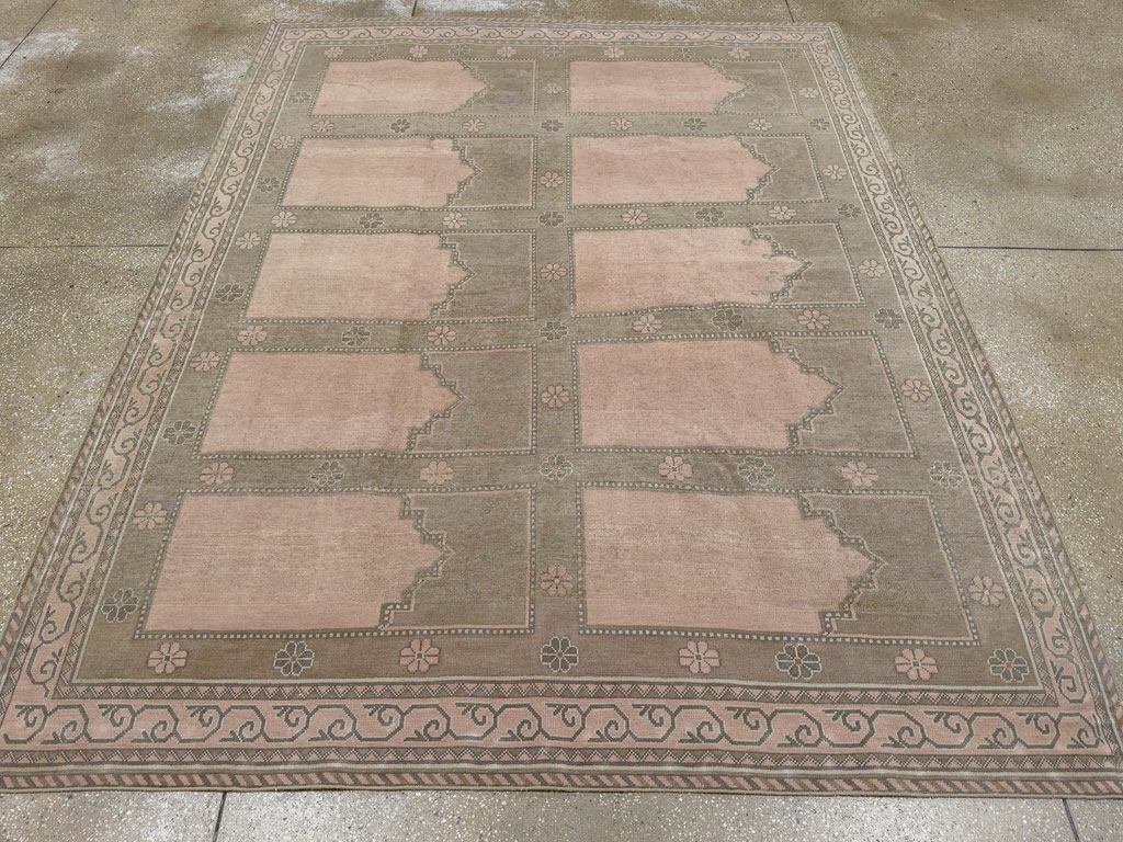 Vintage East Turkestan Khotan Accent Carpet, No.33285 - Galerie Shabab