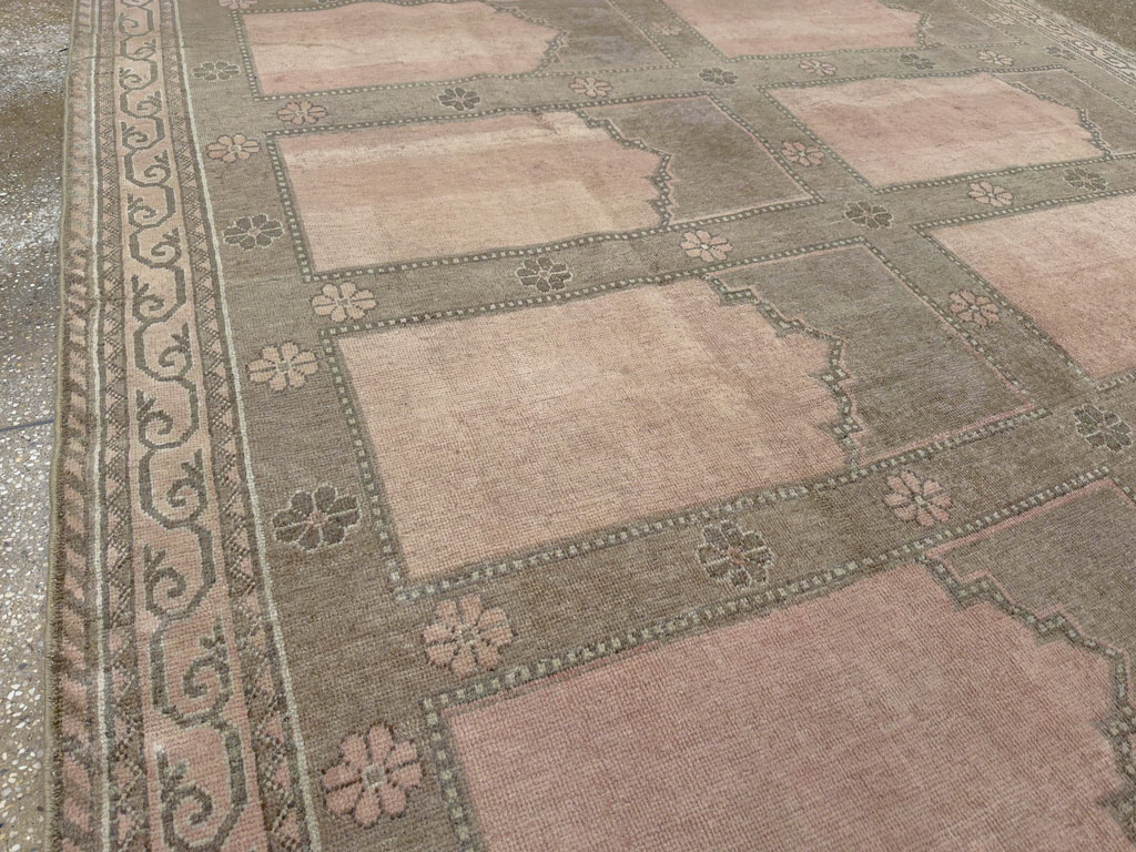 Vintage East Turkestan Khotan Accent Carpet, No.33285 - Galerie Shabab