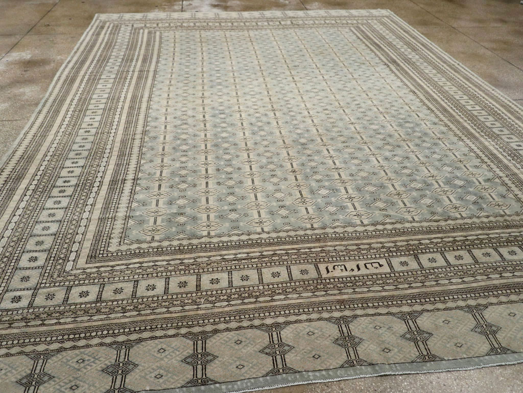 Vintage Central Asian Bokhara Room Size Carpet, No.33287 - Galerie Shabab