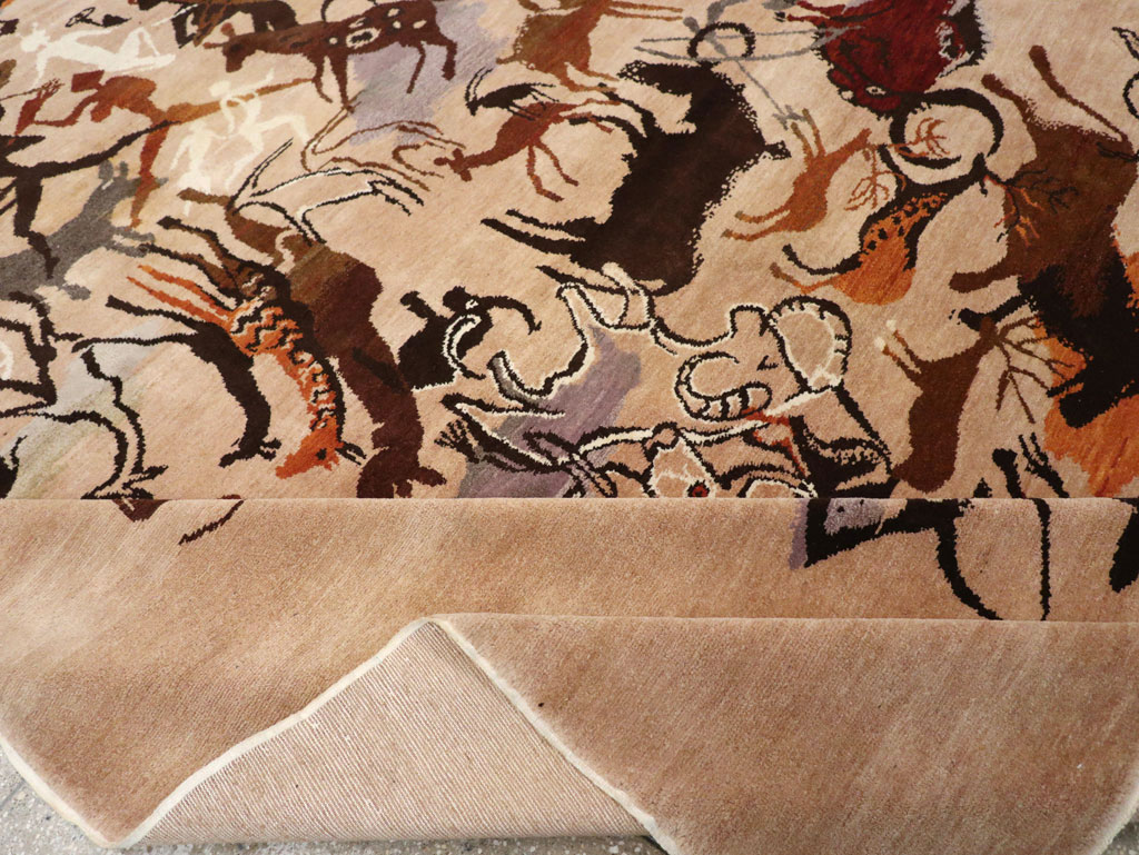 Mid-20th Century Art Deco Carpet: Caverna By Olga Fisch, No.33288 - Galerie Shabab