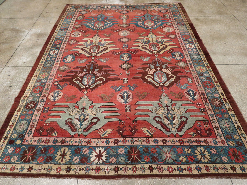 Antique Persian Bakshaish Room Size Carpet, No.33301 - Galerie Shabab