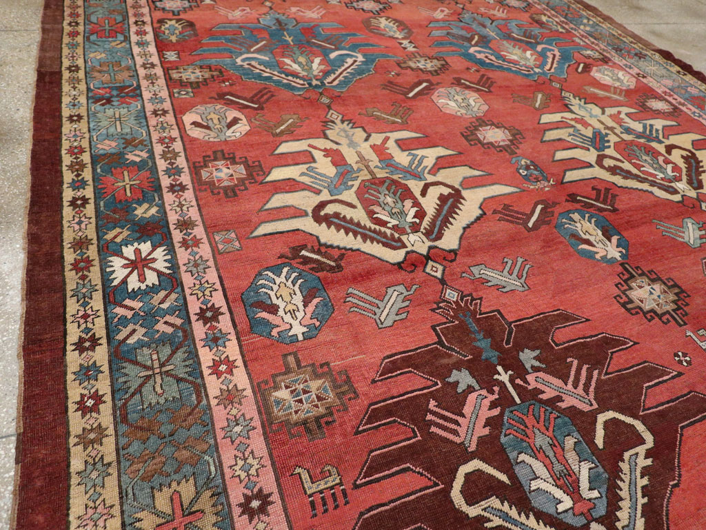 Antique Persian Bakshaish Room Size Carpet, No.33301 - Galerie Shabab