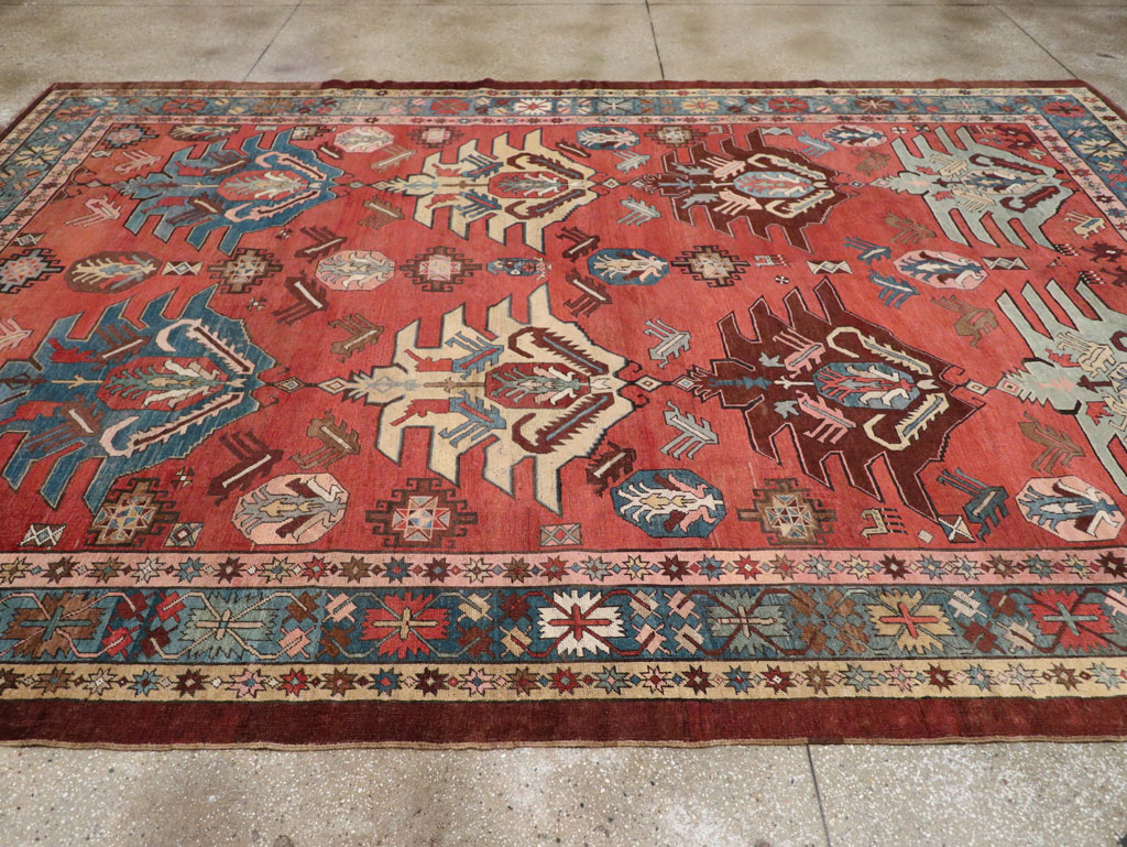 Antique Persian Bakshaish Room Size Carpet, No.33301 - Galerie Shabab