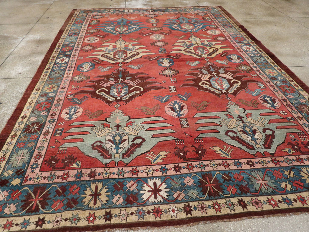 Antique Persian Bakshaish Room Size Carpet, No.33301 - Galerie Shabab