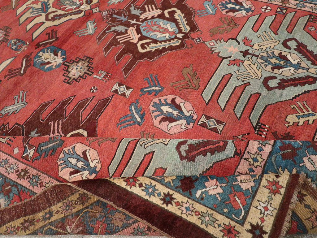 Antique Persian Bakshaish Room Size Carpet, No.33301 - Galerie Shabab