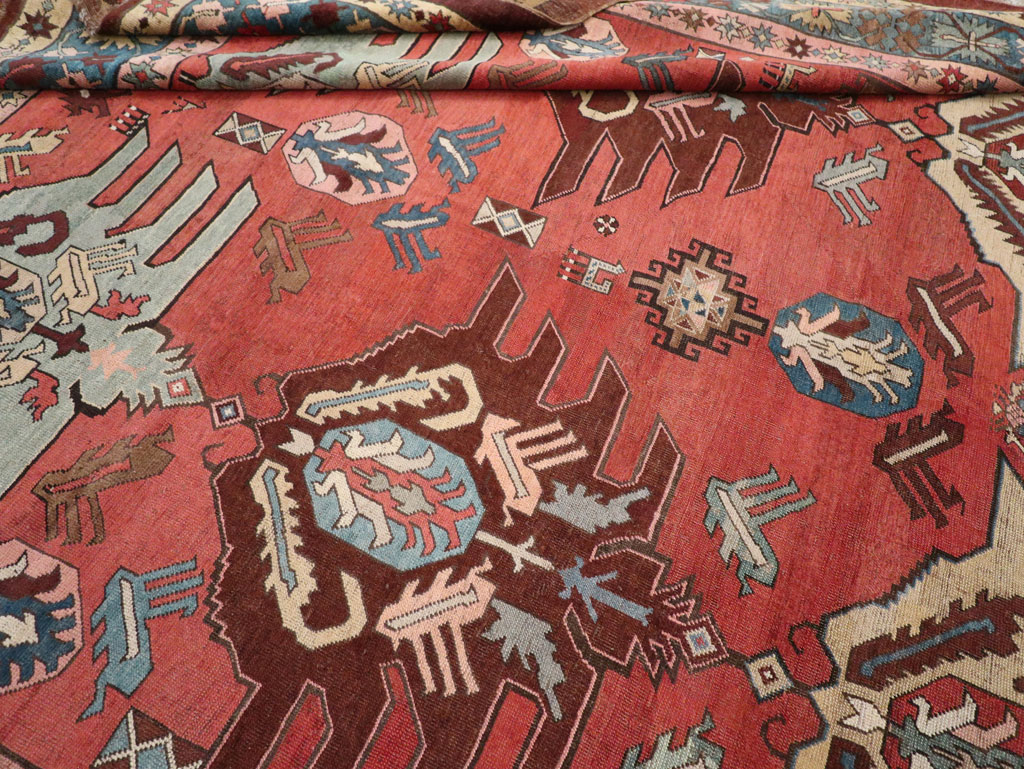 Antique Persian Bakshaish Room Size Carpet, No.33301 - Galerie Shabab