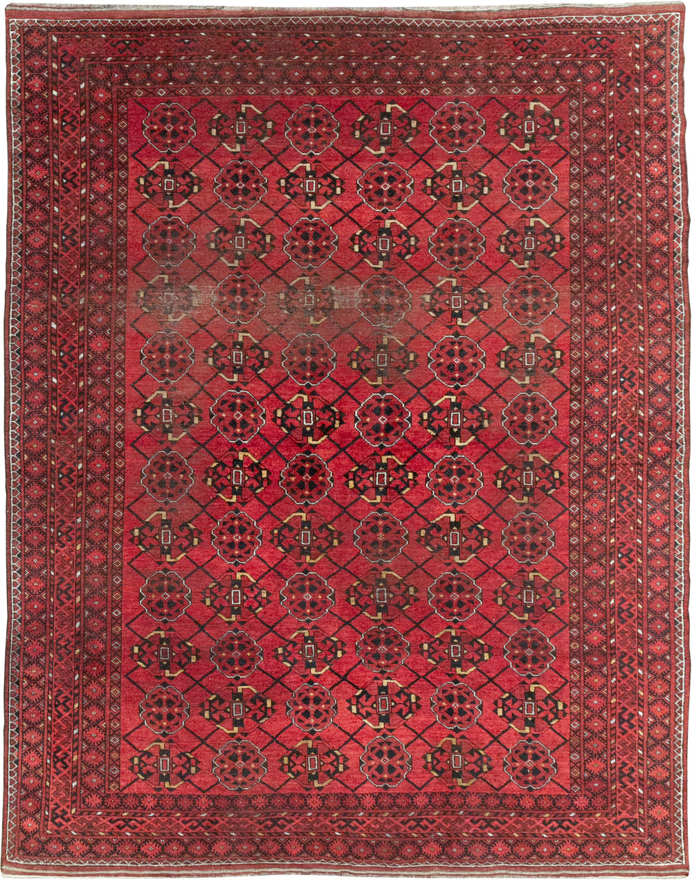 Vintage Central Asian Turkoman Room Size Rug, No.33307 - Galerie Shabab