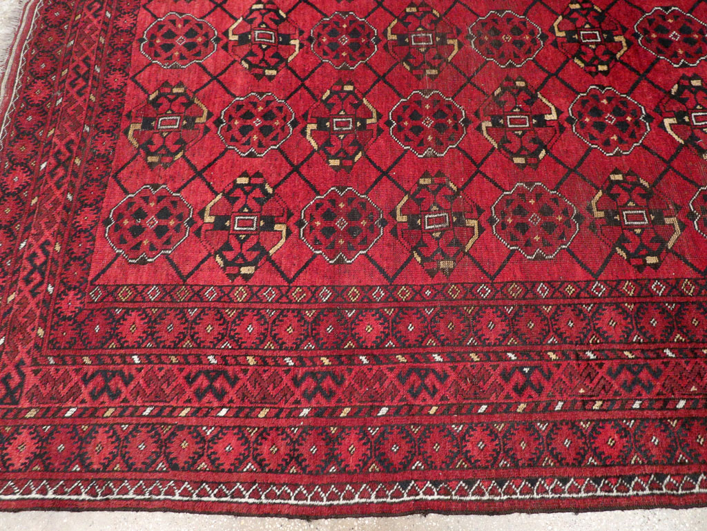 Vintage Central Asian Turkoman Room Size Rug, No.33307 - Galerie Shabab