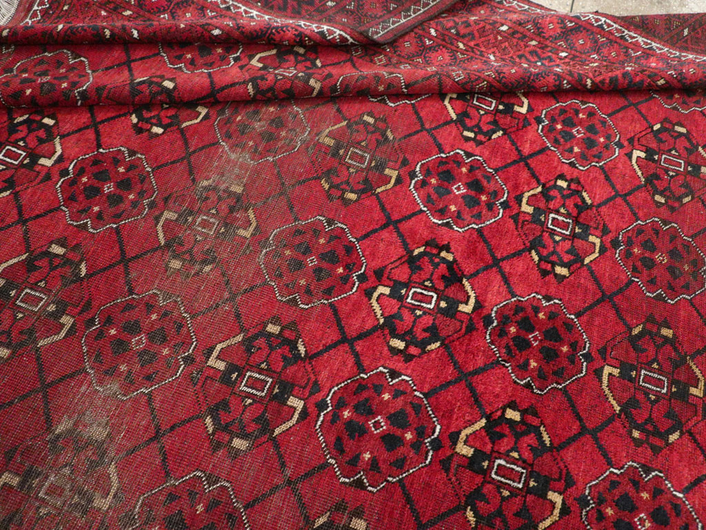 Vintage Central Asian Turkoman Room Size Rug, No.33307 - Galerie Shabab