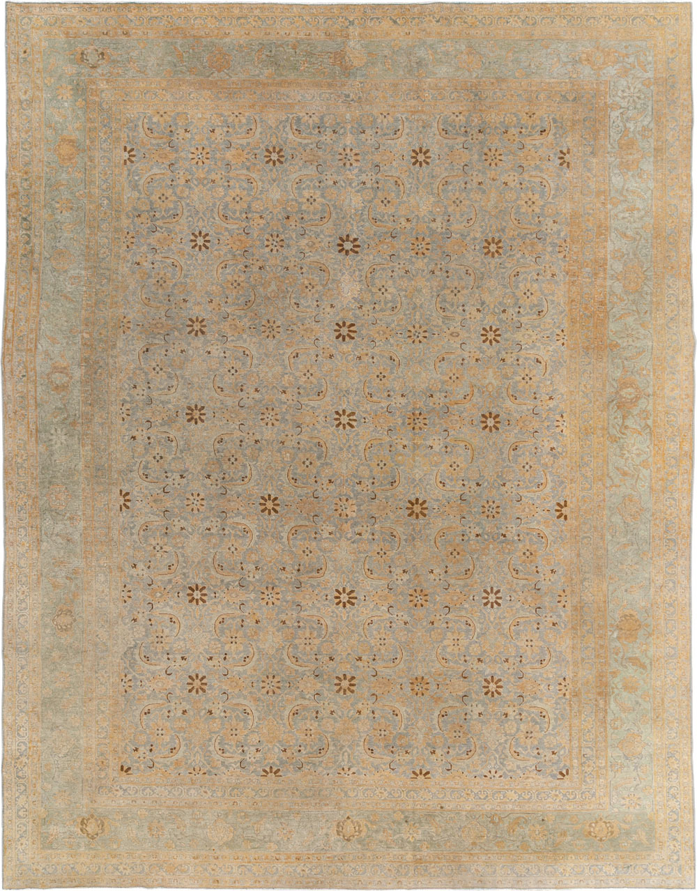 Antique Persian Tabriz Room Size Carpet, No.33312 - Galerie Shabab
