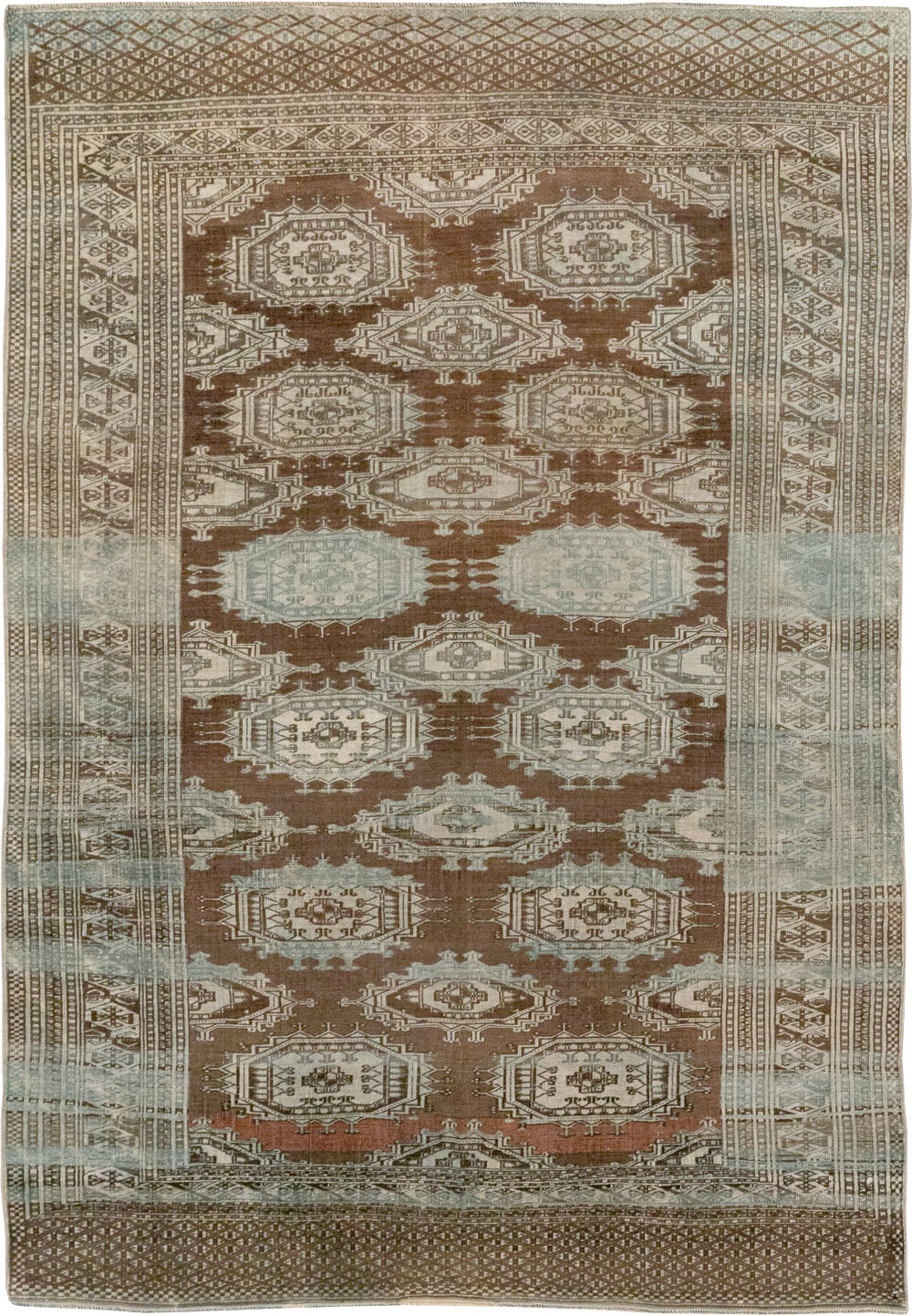 Vintage Central Asia Turkoman Accent Rug, No.33314 - Galerie Shabab