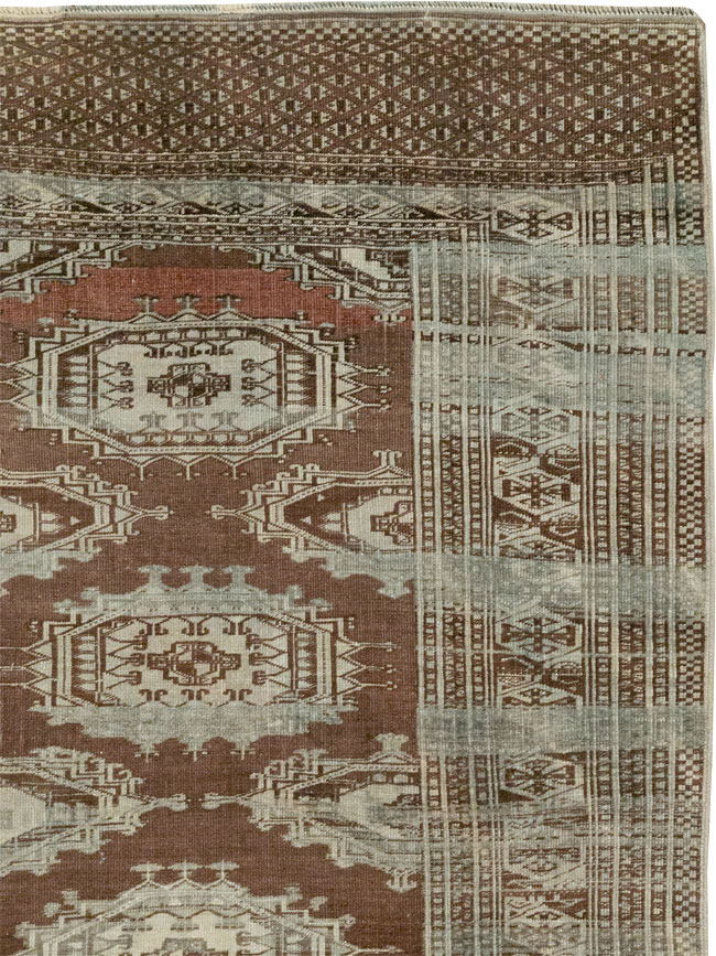 Vintage Central Asia Turkoman Accent Rug, No.33314 - Galerie Shabab