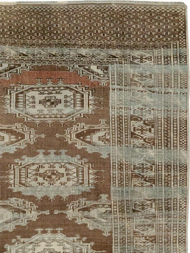Vintage Central Asia Turkoman Accent Rug, No.33314 - Galerie Shabab