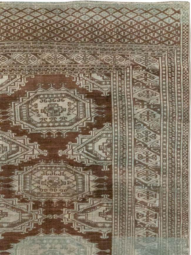 Vintage Central Asia Turkoman Accent Rug, No.33314 - Galerie Shabab