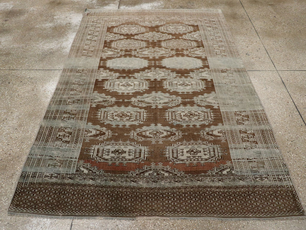 Vintage Central Asia Turkoman Accent Rug, No.33314 - Galerie Shabab