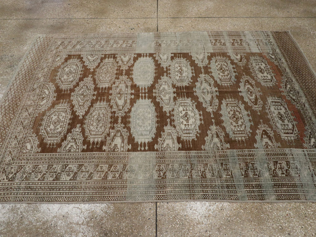 Vintage Central Asia Turkoman Accent Rug, No.33314 - Galerie Shabab