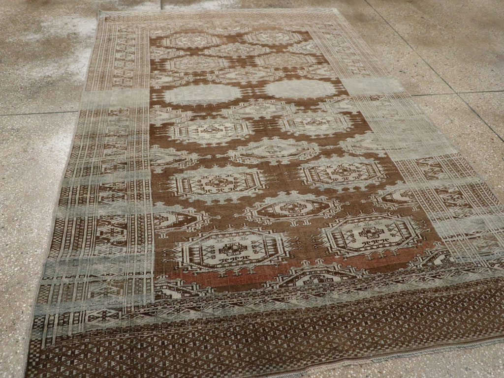 Vintage Central Asia Turkoman Accent Rug, No.33314 - Galerie Shabab