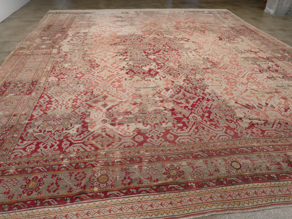 Antique Turkish Oushak Oversize Carpet, No.33315 - Galerie Shabab