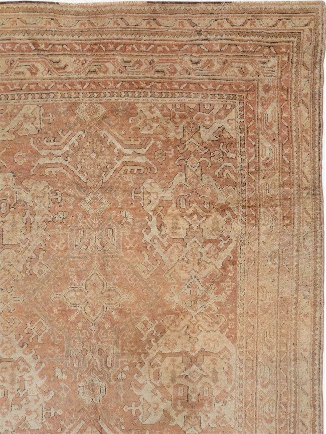 Antique Turkish Oushak Large Room Size Carpet, No.33318 - Galerie Shabab
