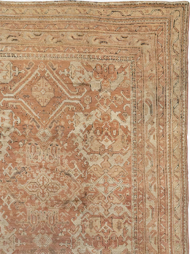 Antique Turkish Oushak Large Room Size Carpet, No.33318 - Galerie Shabab