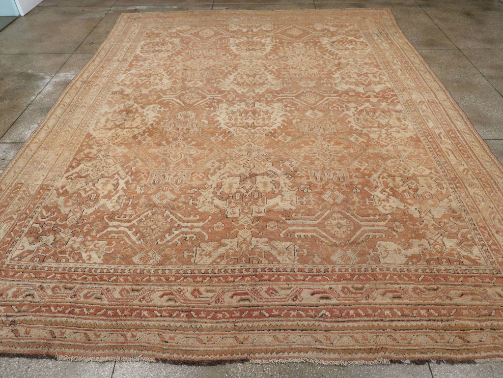 Antique Turkish Oushak Large Room Size Carpet, No.33318 - Galerie Shabab