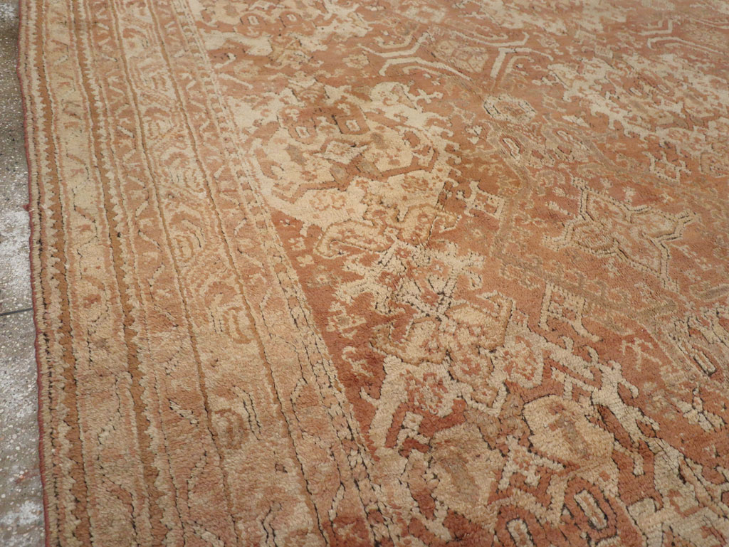 Antique Turkish Oushak Large Room Size Carpet, No.33318 - Galerie Shabab