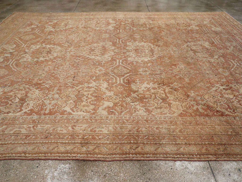 Antique Turkish Oushak Large Room Size Carpet, No.33318 - Galerie Shabab