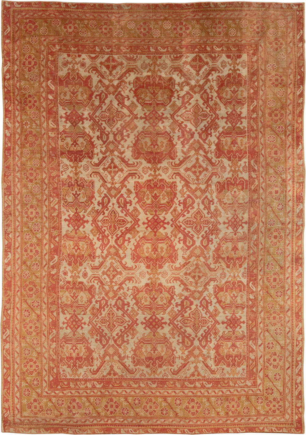 Antique Turkish Oushak Large Carpet, No.33320 - Galerie Shabab