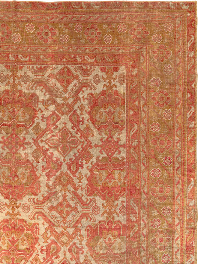 Antique Turkish Oushak Large Carpet, No.33320 - Galerie Shabab