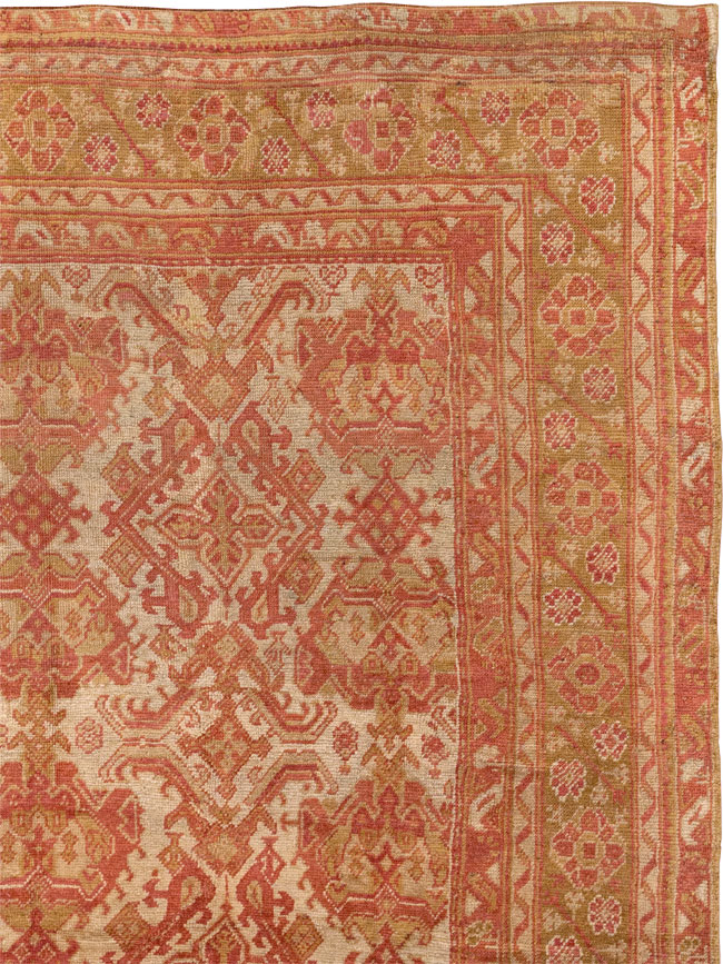 Antique Turkish Oushak Large Carpet, No.33320 - Galerie Shabab