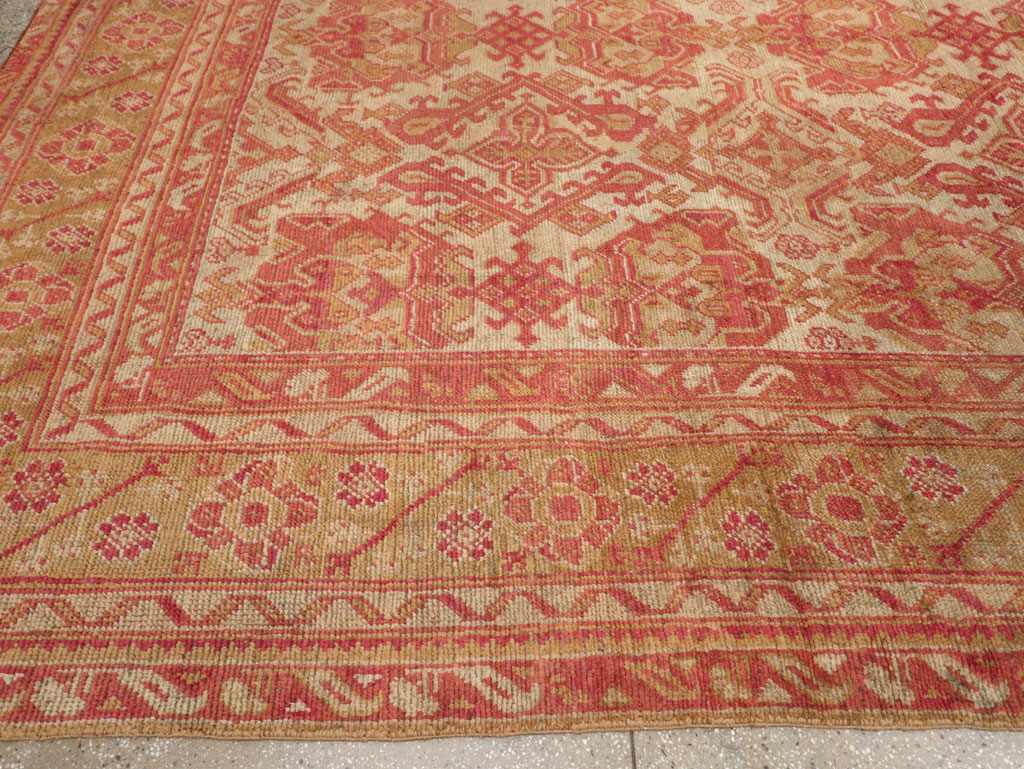 Antique Turkish Oushak Large Carpet, No.33320 - Galerie Shabab
