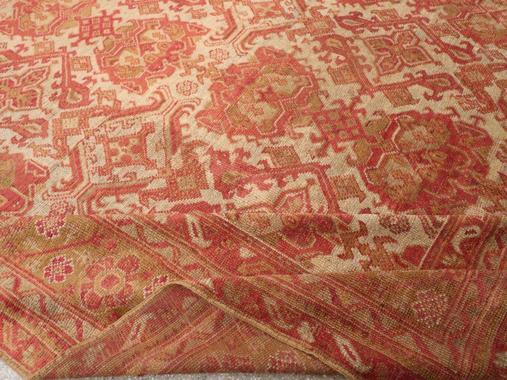 Antique Turkish Oushak Large Carpet, No.33320 - Galerie Shabab