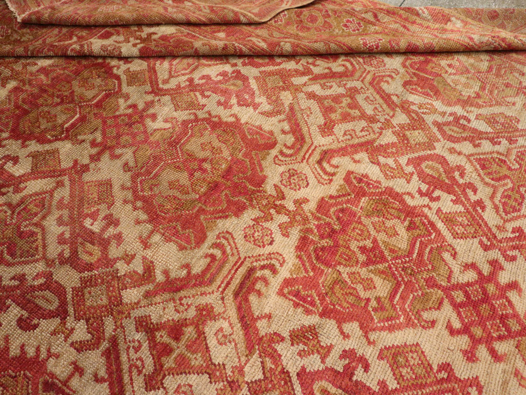 Antique Turkish Oushak Large Carpet, No.33320 - Galerie Shabab