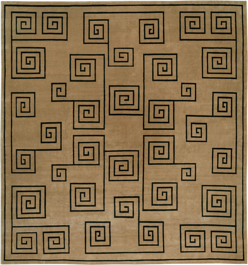 Modern Tibetan Contemporary Large Square Carpet, No.33323 - Galerie Shabab