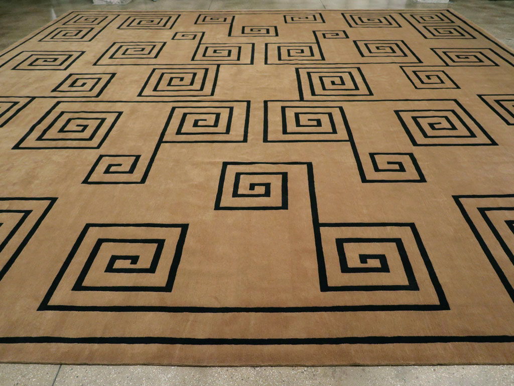 Modern Tibetan Contemporary Large Square Carpet, No.33323 - Galerie Shabab