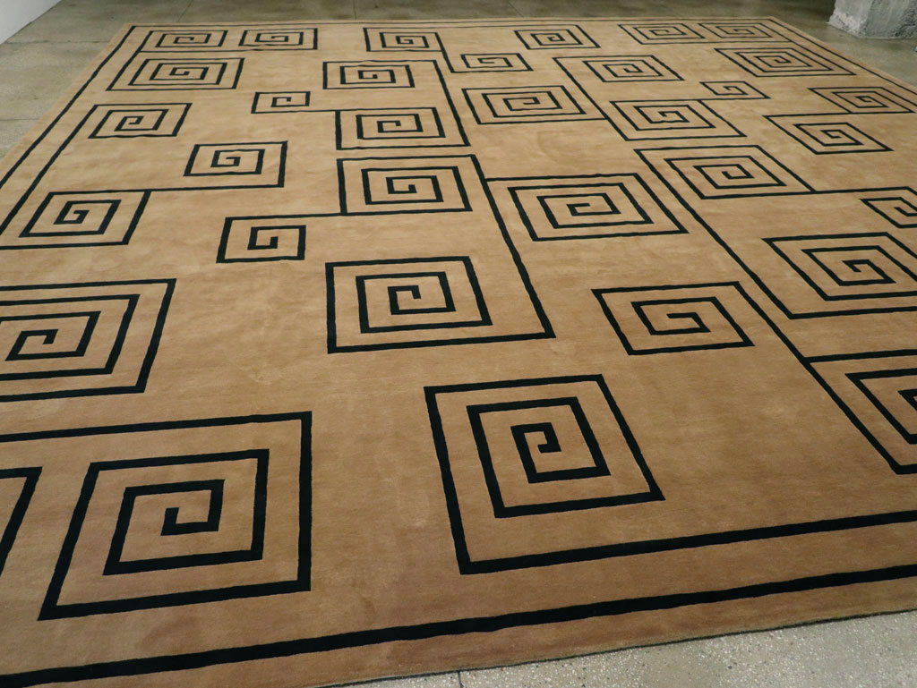 Modern Tibetan Contemporary Large Square Carpet, No.33323 - Galerie Shabab