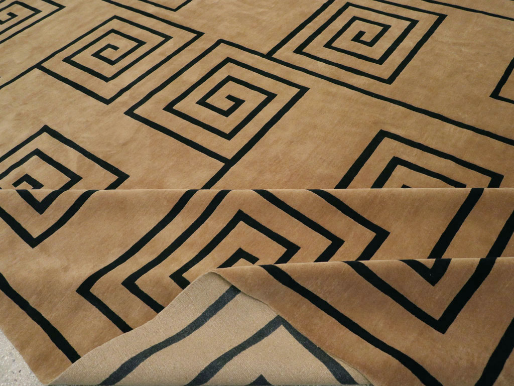 Modern Tibetan Contemporary Large Square Carpet, No.33323 - Galerie Shabab