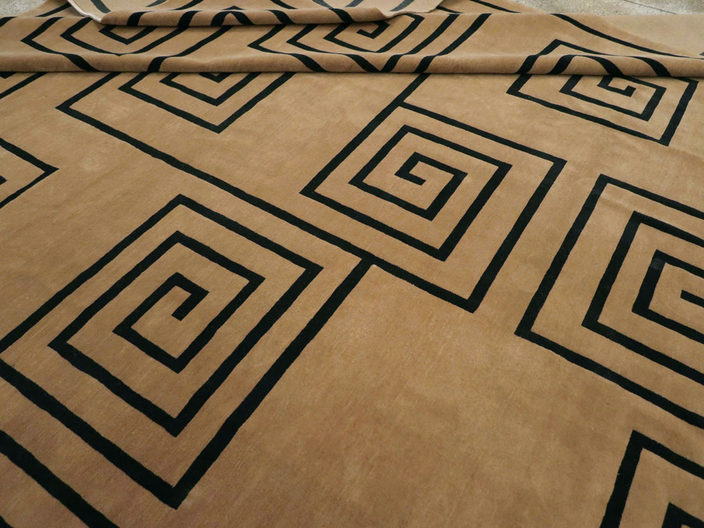 Modern Tibetan Contemporary Square Large Carpet, No.33323 - Galerie Shabab