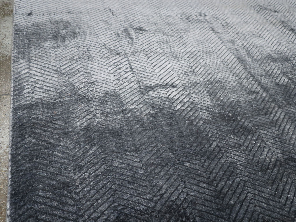 Modern Tibetan Accent Carpet, No.33324 - Galerie Shabab