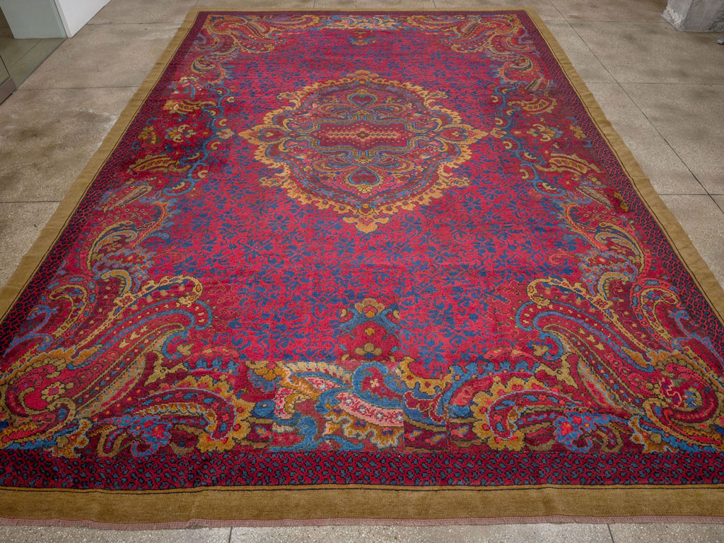 Antique Irish Donegal Oversize Carpet, No.33333 - Galerie Shabab