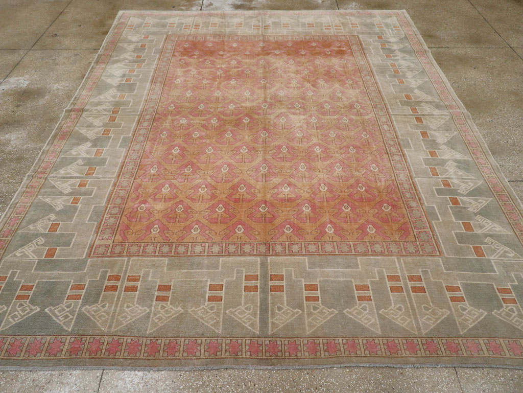 Vintage Turkish Anatolian Room Size Carpet, No.33337 - Galerie Shabab