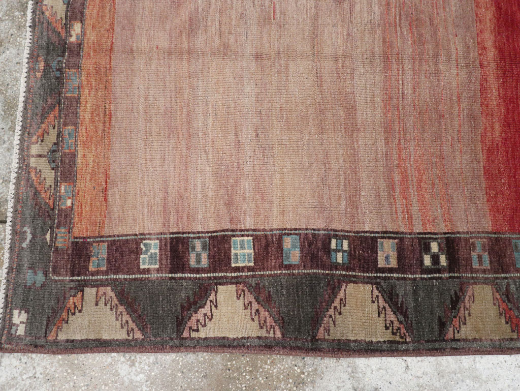 Vintage Turkish Anatolian Wide Gallery Runner, No.33339 - Galerie Shabab